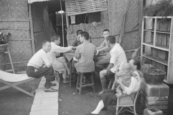 Mahjong players, Shanghai