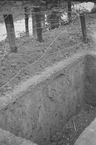 Defensive trench beside a creek, Shanghai