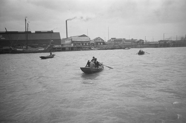 Ferry boats on the Whangpoo River, Shanghai