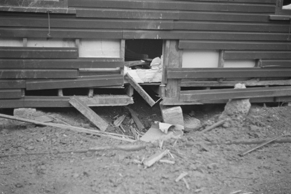 Damaged dormitory, Shanghai