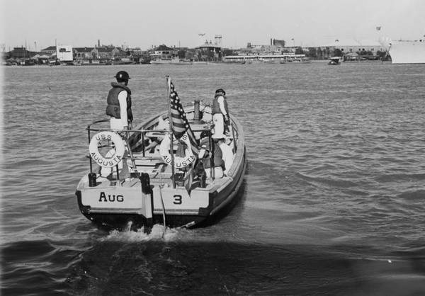 Tender from USS Augusta, Whangpoo River, Shanghai