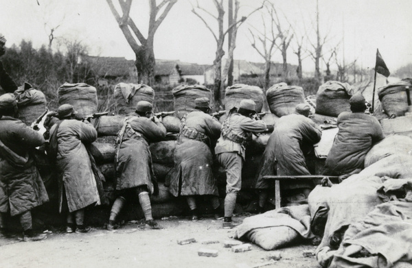 Chinese soldiers training