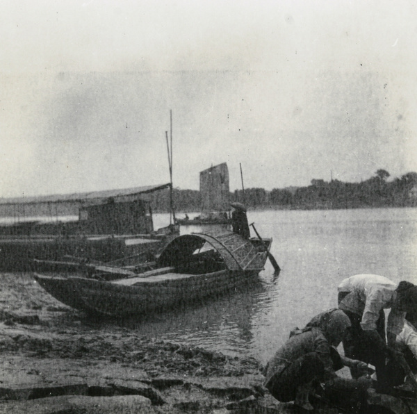 Boats by a shore