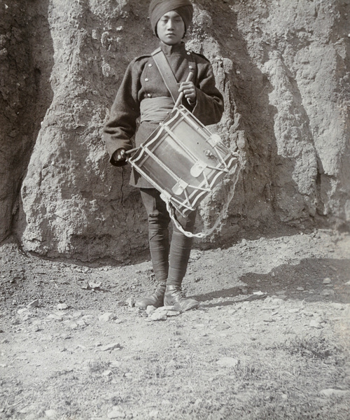 Drummer boy, 1st Chinese Regiment