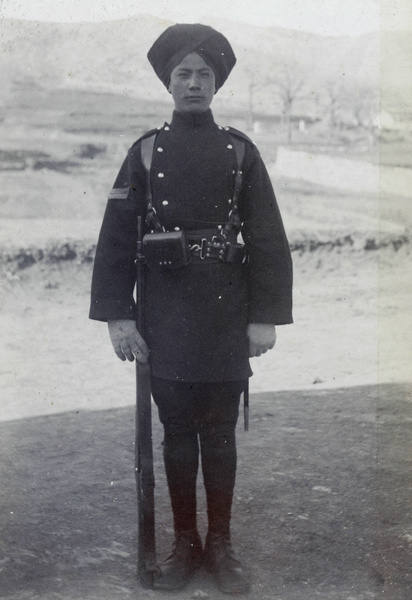 Corporal, 1st Chinese Regiment, wearing winter uniform