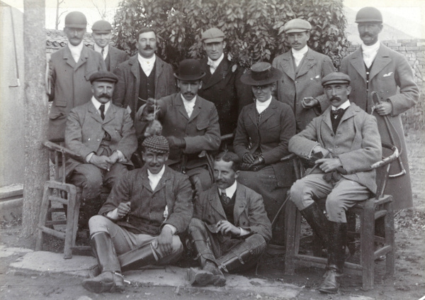 Group dressed for horse riding