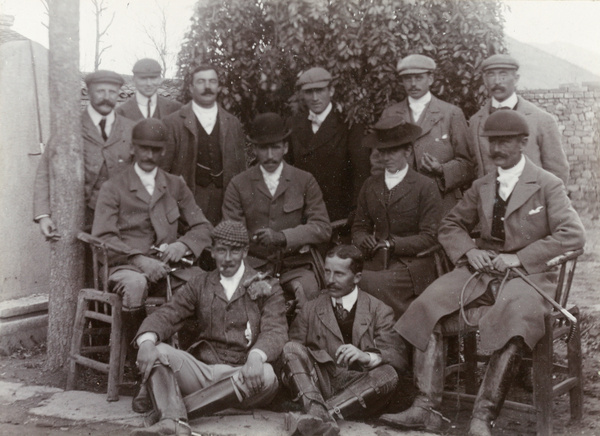 Group dressed for horse riding