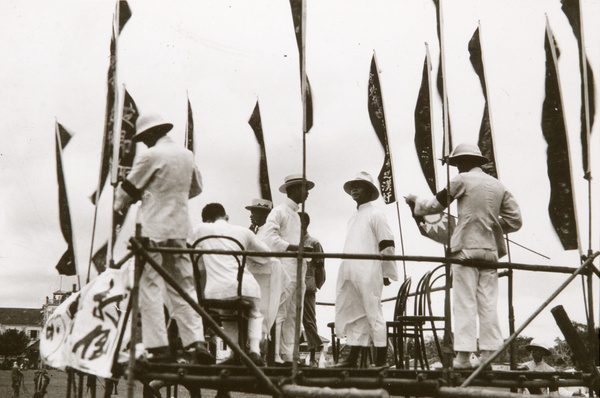 Wang Jingwei, on podium, rally, Canton, June 1925