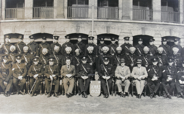 Sinza Police Station personnel, Shanghai, 1933 (middle)