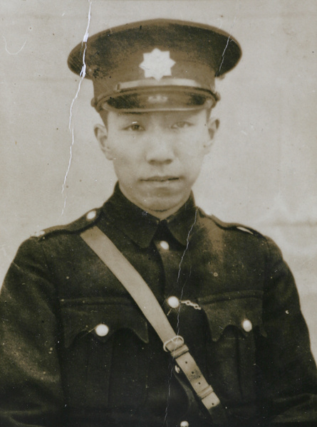 Chinese policeman, Chengtu Road Police Station, Shanghai