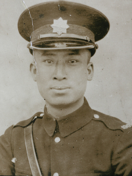 Chinese policeman, Chengtu Road Police Station, Shanghai