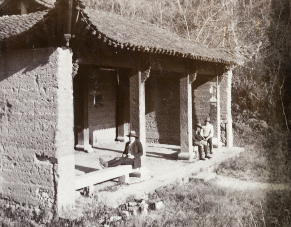 Touring party at a rest house