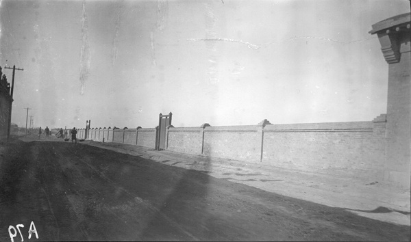 Landward wall of Butterfield and Swire warehouse in Newchwang (牛庄)