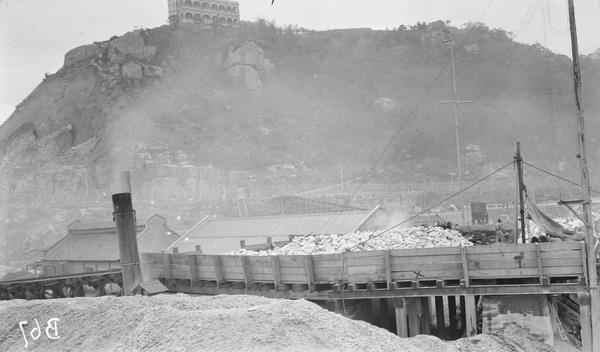 Constructing dockyard, Hong Kong