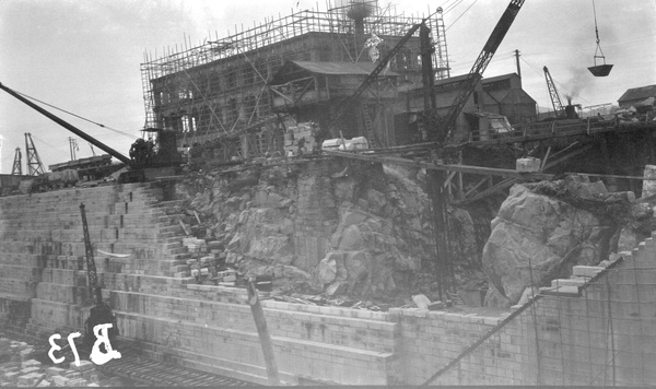 Dock and warehouse construction, Hong Kong