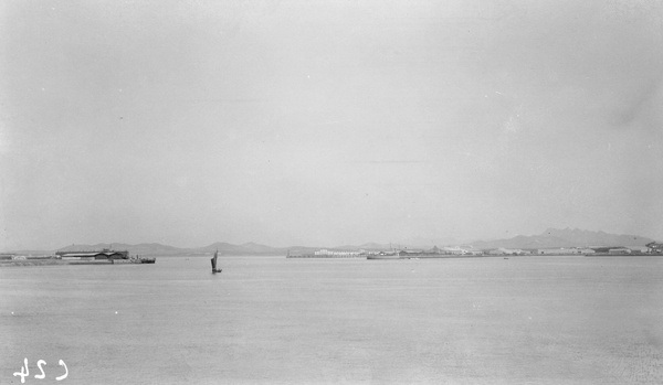 Entrance to the harbour at Tsingtao (青岛)