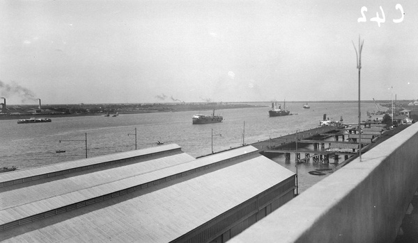 Holts Wharf in Shanghai, from top of godown