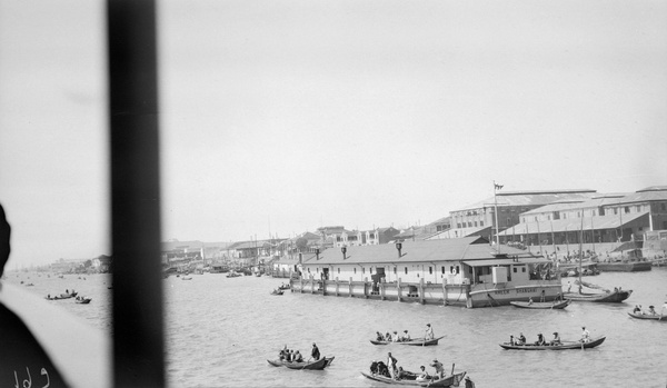 Butterfield and Swire hulk 'Ameer' on the bund in Hankow