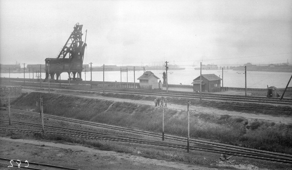 Coal skip and docks, Japan