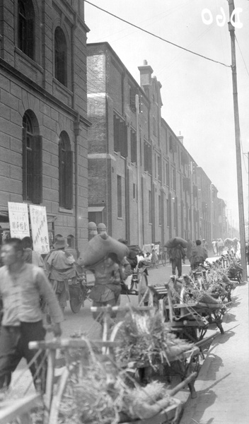 Wheelbarrows in Rue Colbert, Shanghai