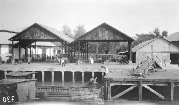 Wharf in Bangkok, Thailand