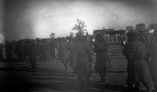 Men, perhaps near the Pehan Railway