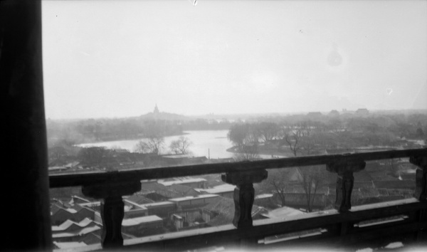 Beihai Park from afar, Peking