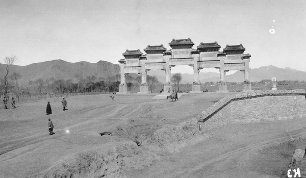 Pailou, Ming Tombs, Peking