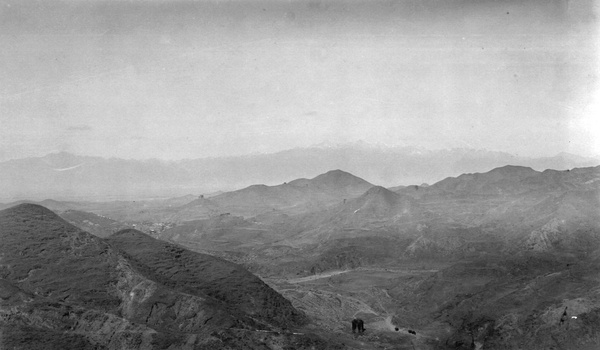 View from the Great Wall, Nankow Pass