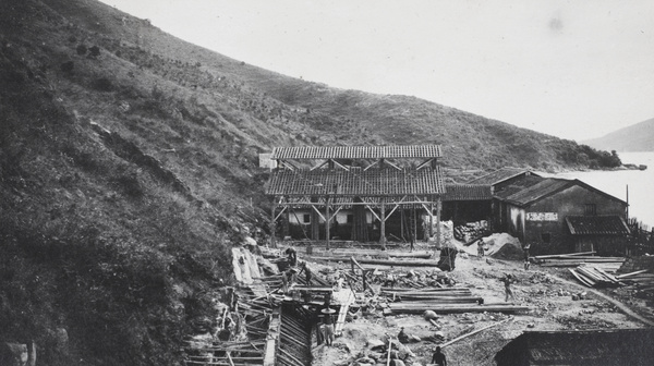 Hong Kong Works, China Mining & Metal Company Ltd during construction, Gin Drinkers Bay (醉酒灣), Hong Kong