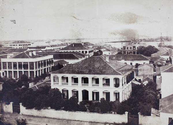 'Taiping' and another house, viewed from Trinity Church tower, Shanghai