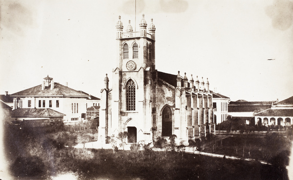 Trinity Church and the Major's new house, Shanghai