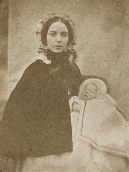 Isabel Jane Thorne (Mrs Thorne) - later one of the 'Edinburgh Seven' - with a baby, Shanghai