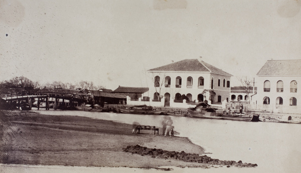 Bridge near docks and Pearsons Store, American Concession, Hongkou, Shanghai