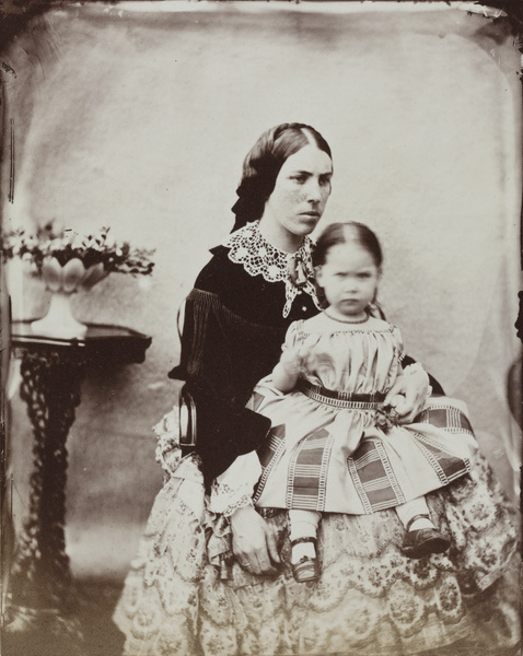 Mrs Bower, with a girl, Shanghai