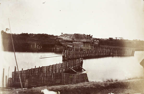 Fishing weir on the way to Hills, near Hwangtu, Shanghai