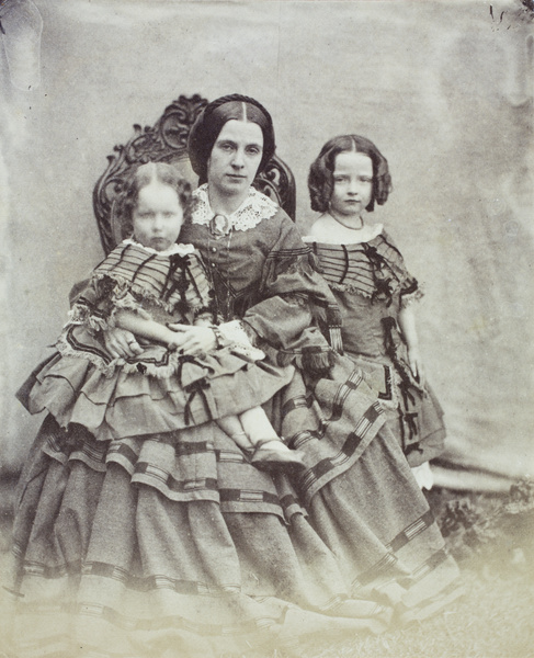 Mrs Louisa Sillar, with daughters Ada and Edith, Shanghai