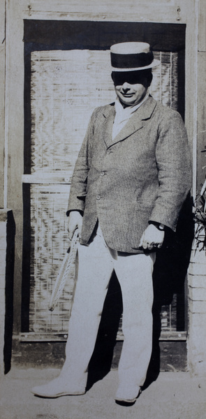 William Boyd Cooper, dressed for tennis