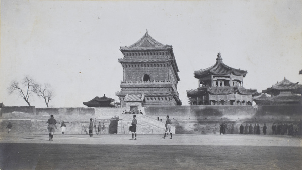 Football (soccer) field, beside the Glazed Tile Precious Hall at the Temple of the Small Western Heaven, Peking