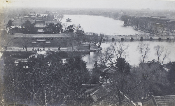 Round City (Tuancheng) and Jin'ao Yudong Qiao seen from Qiong Island, Peking