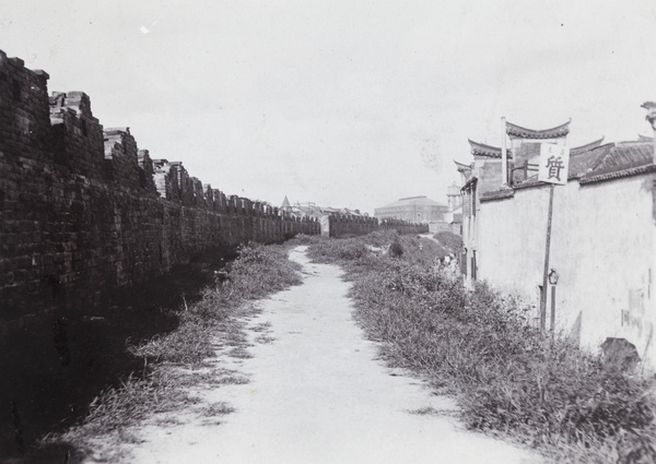 On the northern wall, looking eastwards toward the French Concession, Shanghai