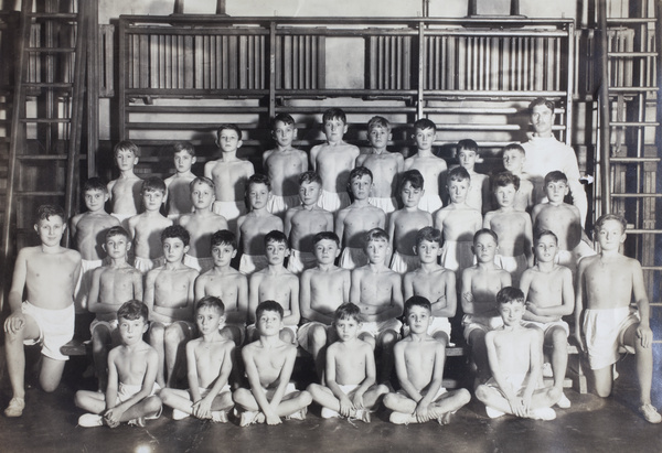 Physical Education class, Cathedral School for Boys, Shanghai