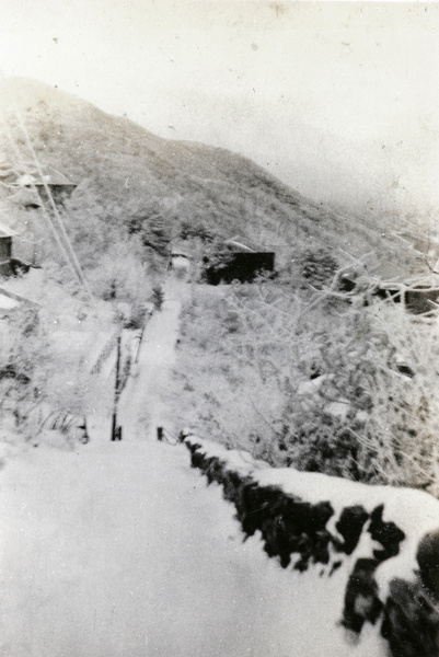 Snowy street in Kuling