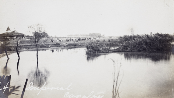 Qing army cavalry, Hankow Race Club, Xinhai Revolution, Hankou