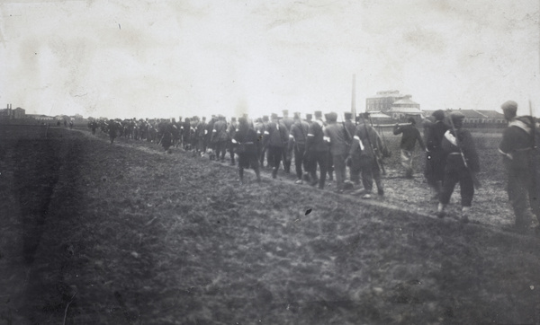 Revolutionary troops on the march