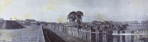 Revolutionary army encampment near Kilometre Ten Railway Station