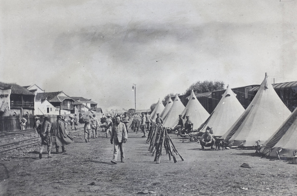 Qing army camp at Hankow Railway Station