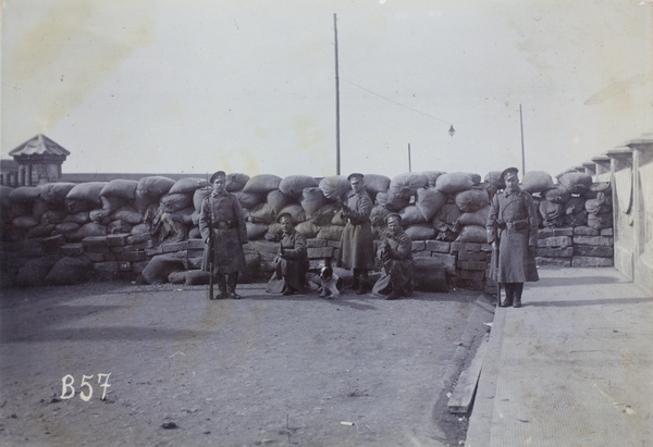 A Russian street barricade