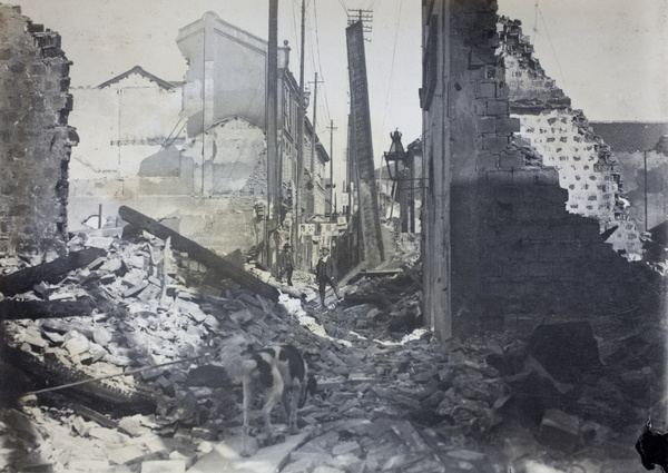 Ruined buildings in Hankow