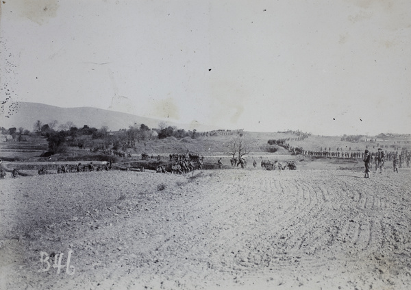 Qing army manoeuvering, and resting, near Hankow